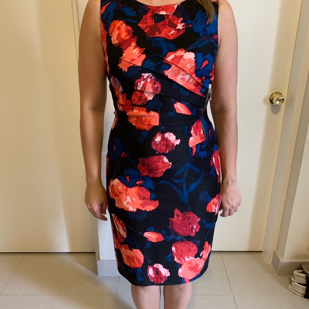 Ivanka Trump Floral Sleeveless Dress